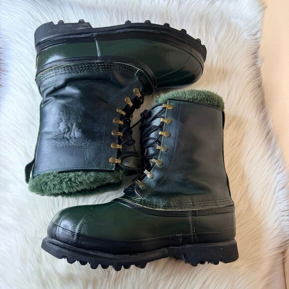 SOREL DOMINATOR Arctic Heavy Winter Snow Boots Dark Green Mens 9 main image 4